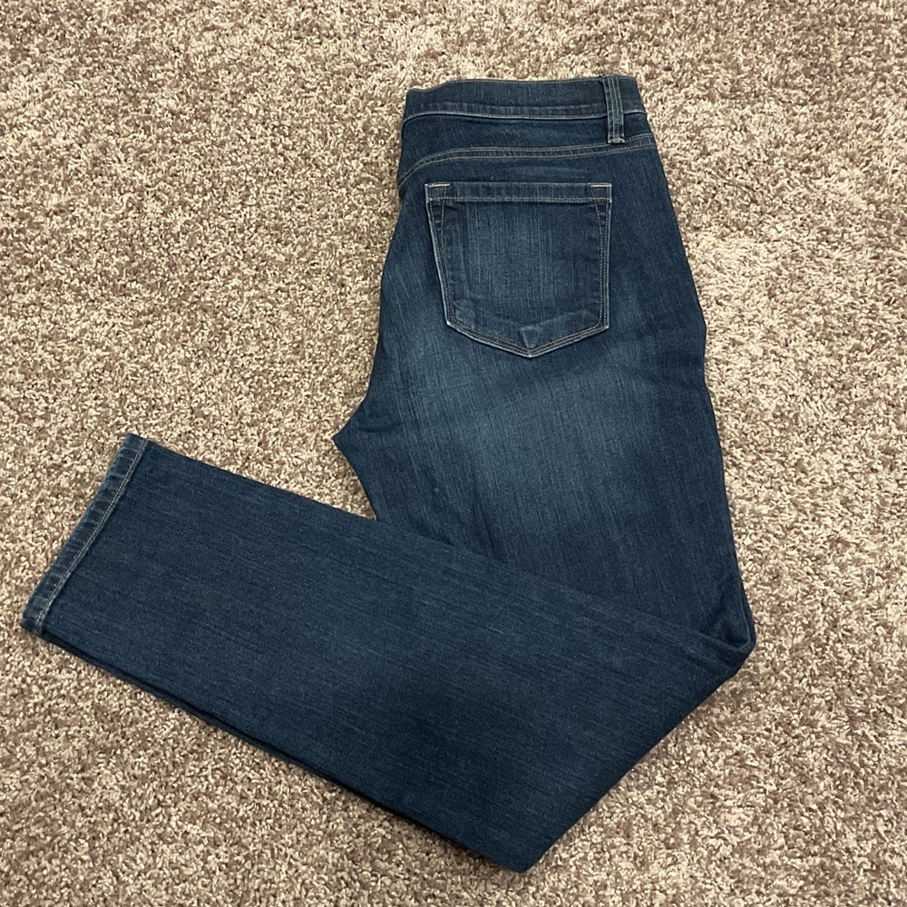 LOFT Women's Dark Blue Skinny Jeans, Size 10